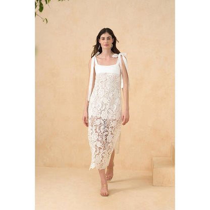 RITIKA GUPTA White Sunkissed Whisper Dress
