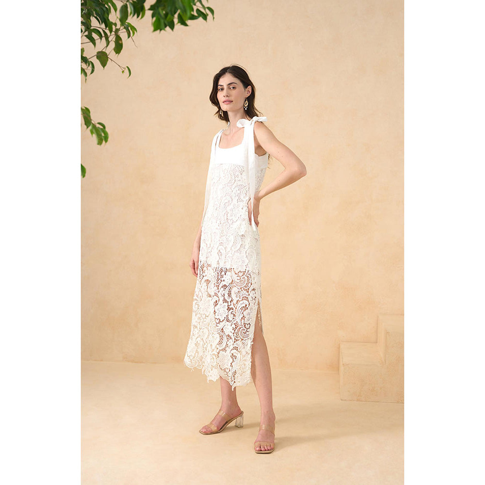 RITIKA GUPTA White Sunkissed Whisper Dress