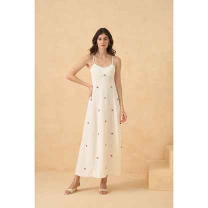 RITIKA GUPTA White Silken Oasis Dress