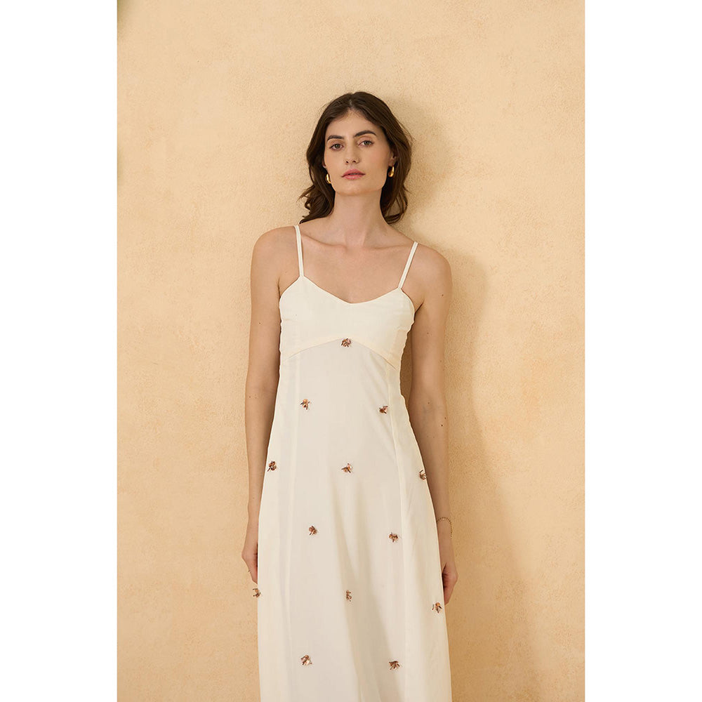 RITIKA GUPTA White Silken Oasis Dress