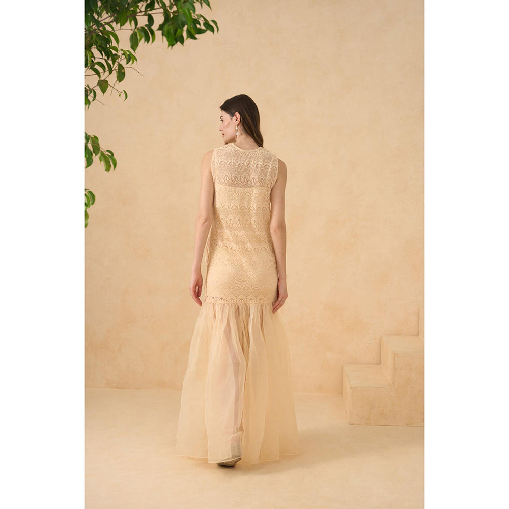 RITIKA GUPTA Beige Amber Drift Dress