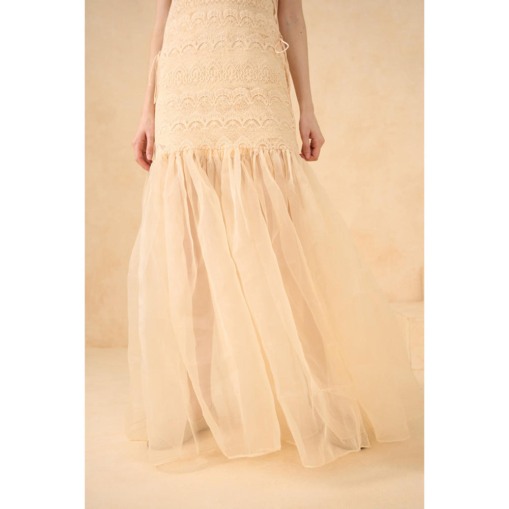 RITIKA GUPTA Beige Amber Drift Dress