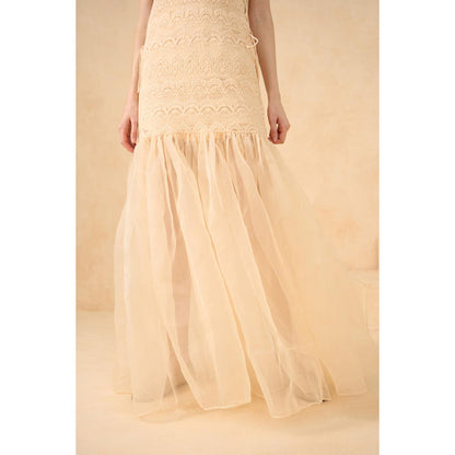 RITIKA GUPTA Beige Amber Drift Dress