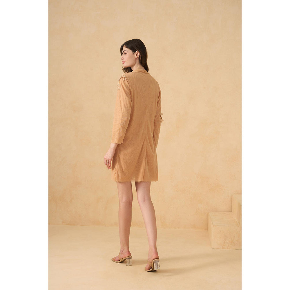 RITIKA GUPTA Golden Mirage Dress with Blazer