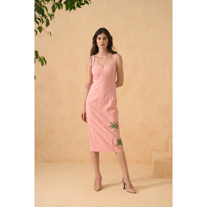 RITIKA GUPTA Pink Sunset Sheath Dress