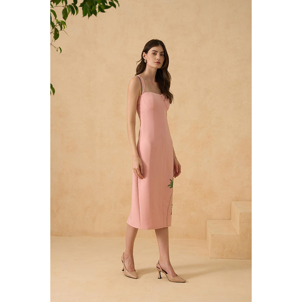 RITIKA GUPTA Pink Sunset Sheath Dress