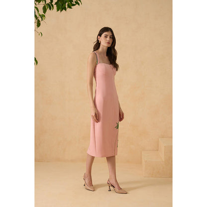 RITIKA GUPTA Pink Sunset Sheath Dress