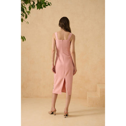 RITIKA GUPTA Pink Sunset Sheath Dress