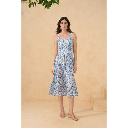 RITIKA GUPTA Blue Noir Breeze Dress