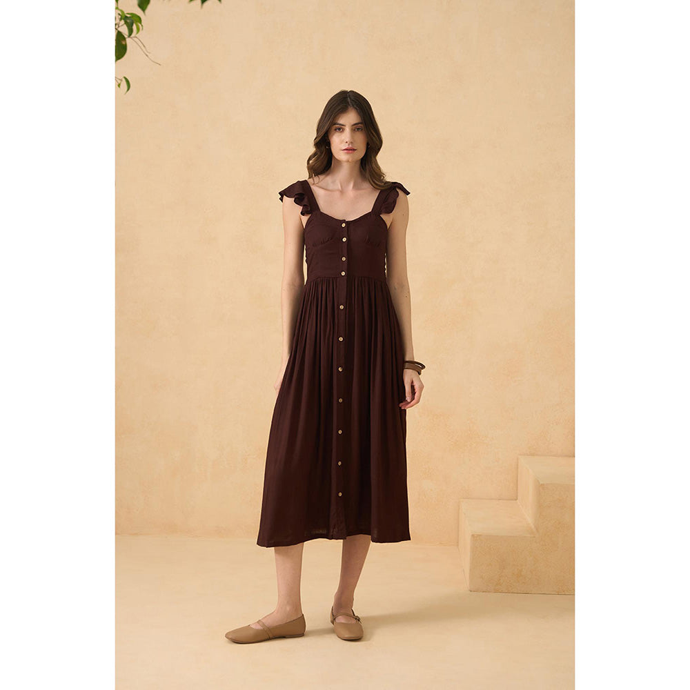 RITIKA GUPTA Brown Laguna Drift Dress