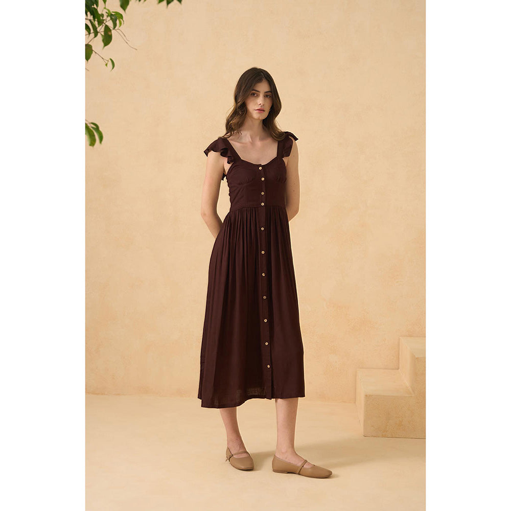 RITIKA GUPTA Brown Laguna Drift Dress