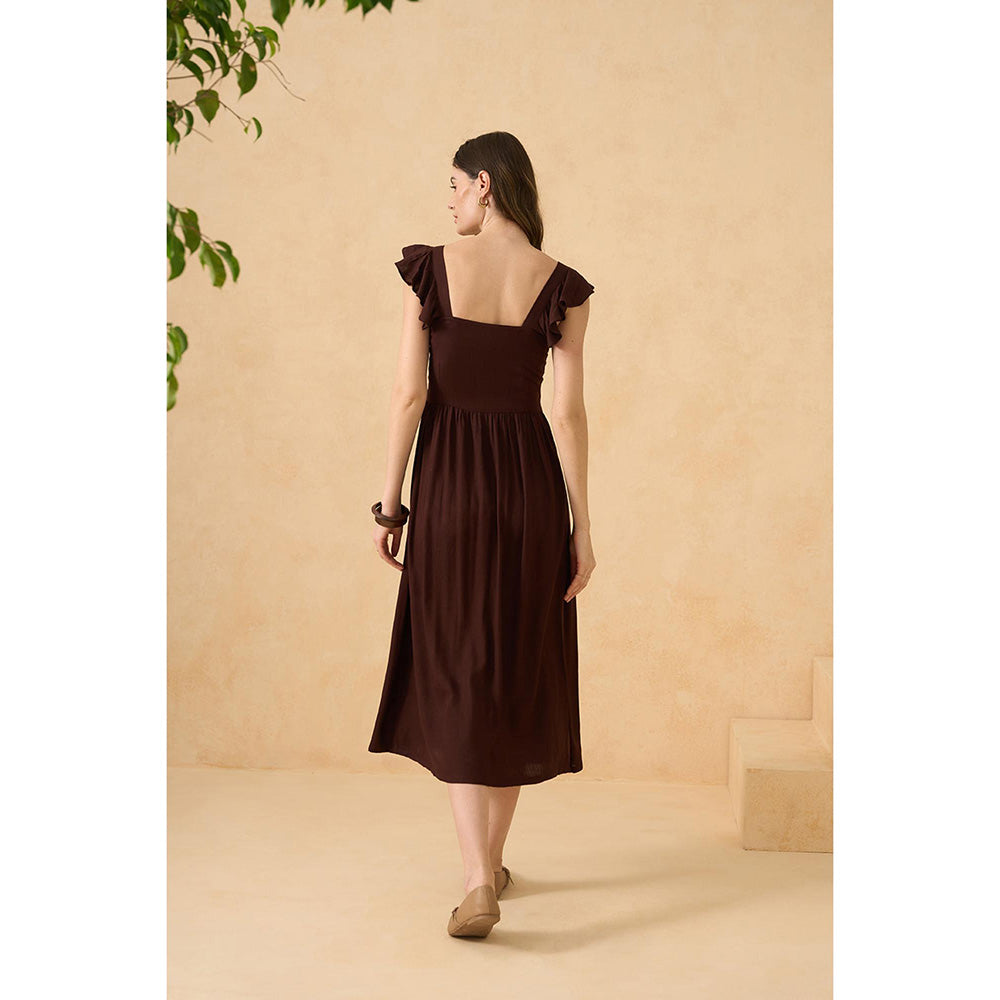 RITIKA GUPTA Brown Laguna Drift Dress
