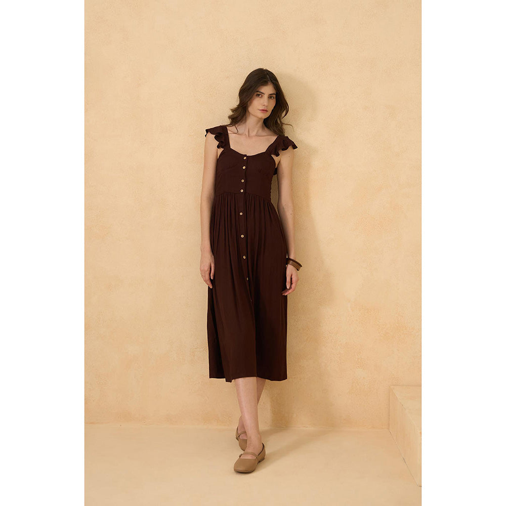RITIKA GUPTA Brown Laguna Drift Dress