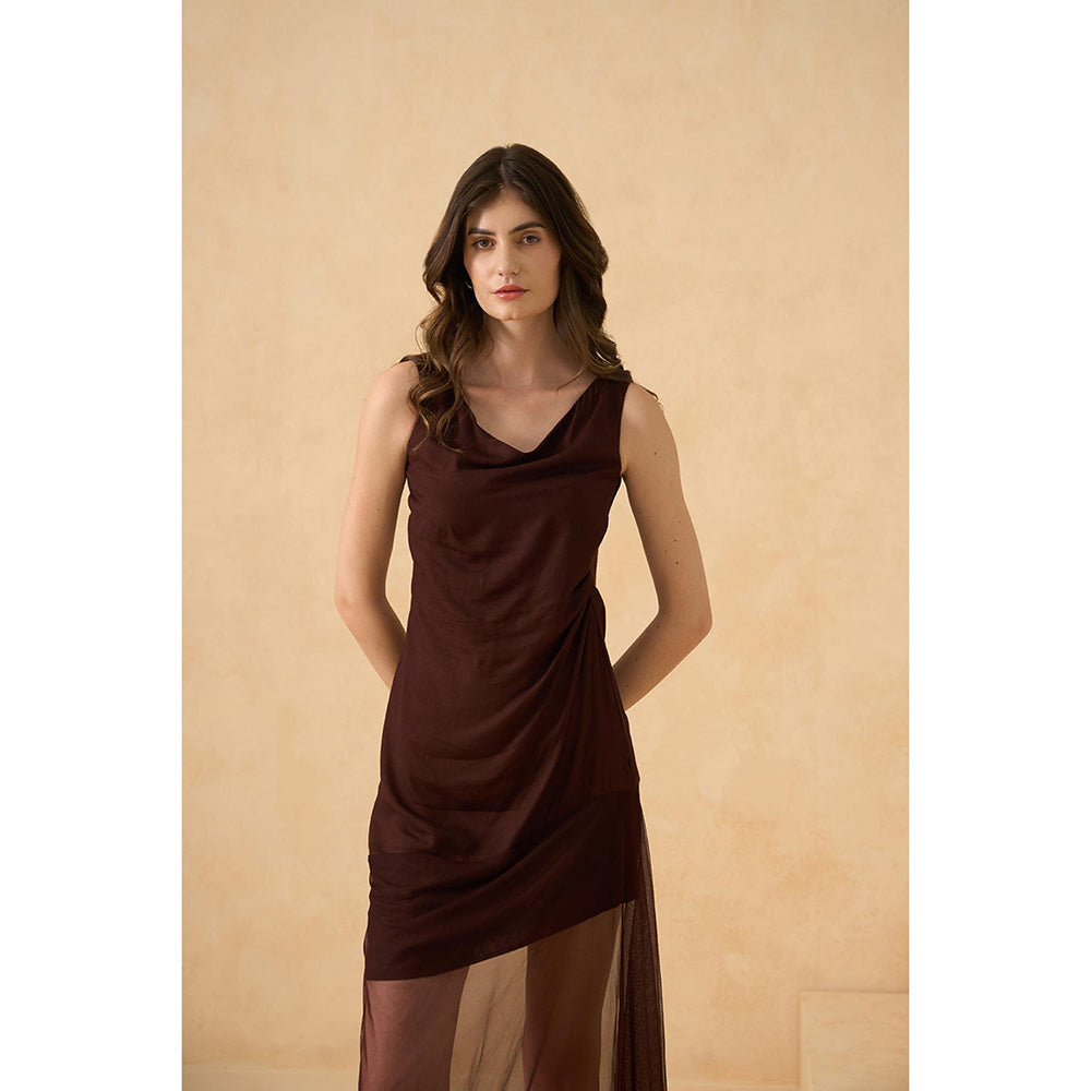 RITIKA GUPTA Brown Midnight Mirage Dress