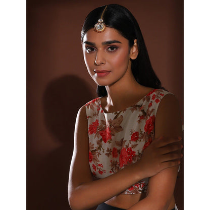 Ritu Singh Flower Kundan Maang Tikka