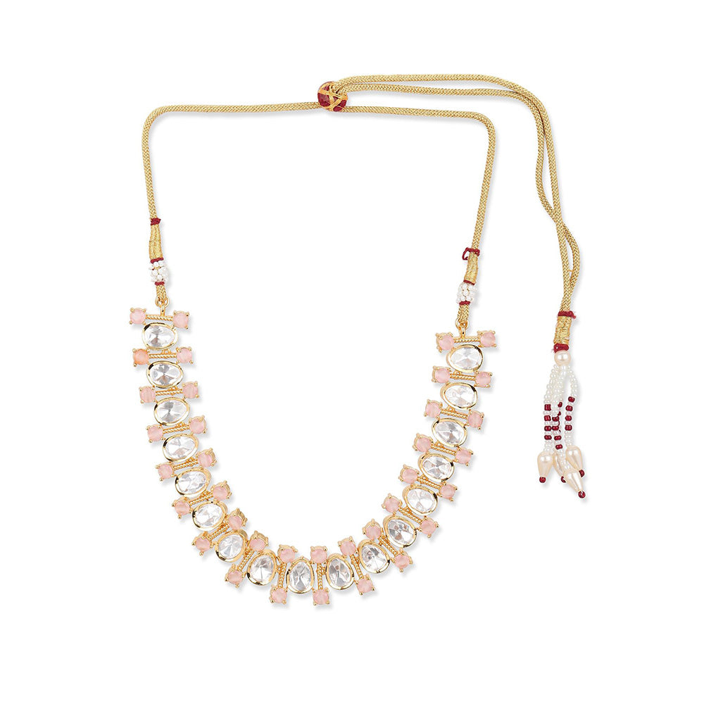 Ritu Singh Gold Toned and White Gold Plated Necklace