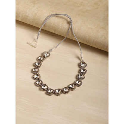 Ritu Singh Gold Toned and White Gold Plated Handcrafted Necklace