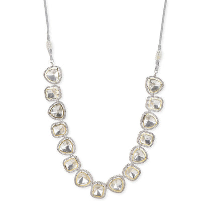 Ritu Singh Gold Toned and White Gold Plated Handcrafted Necklace
