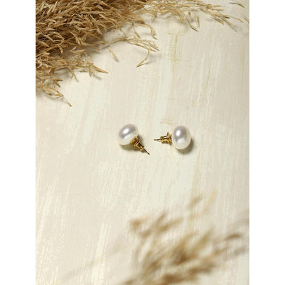 Ritu Singh White Contemporary Studs Earrings