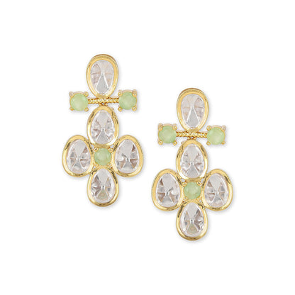 Ritu Singh Gold Toned Contemporary Studs Earrings