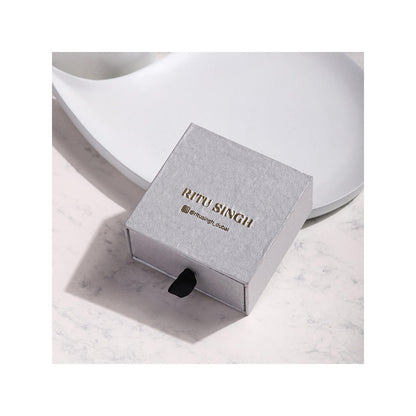 Ritu Singh Gold Toned Contemporary Studs Earrings