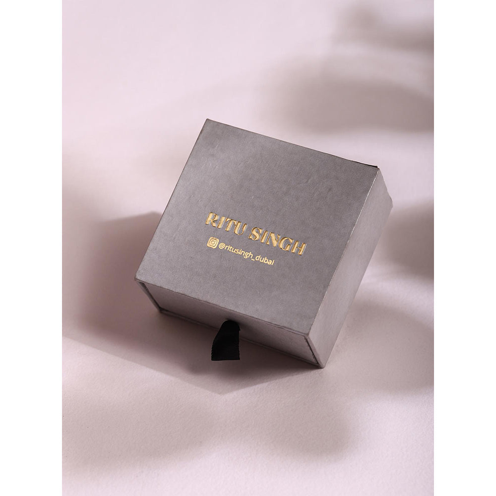 Ritu Singh Gold Toned Contemporary Studs Earrings