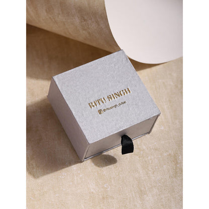 Ritu Singh White Contemporary Studs Earrings