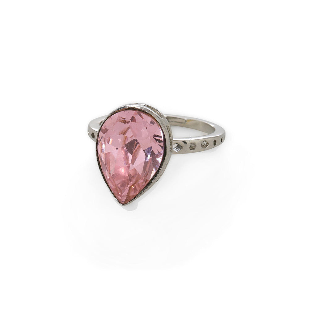 Ritu Singh Silver Plated Ad Studded Finger Ring
