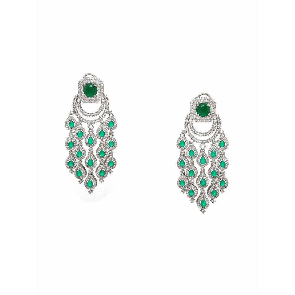 Ritu Singh Long Chandelier Drop Earrings