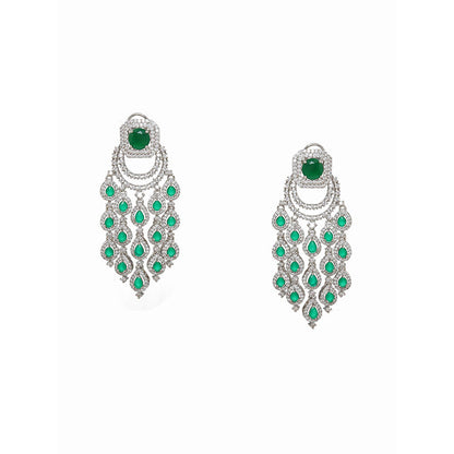 Ritu Singh Long Chandelier Drop Earrings