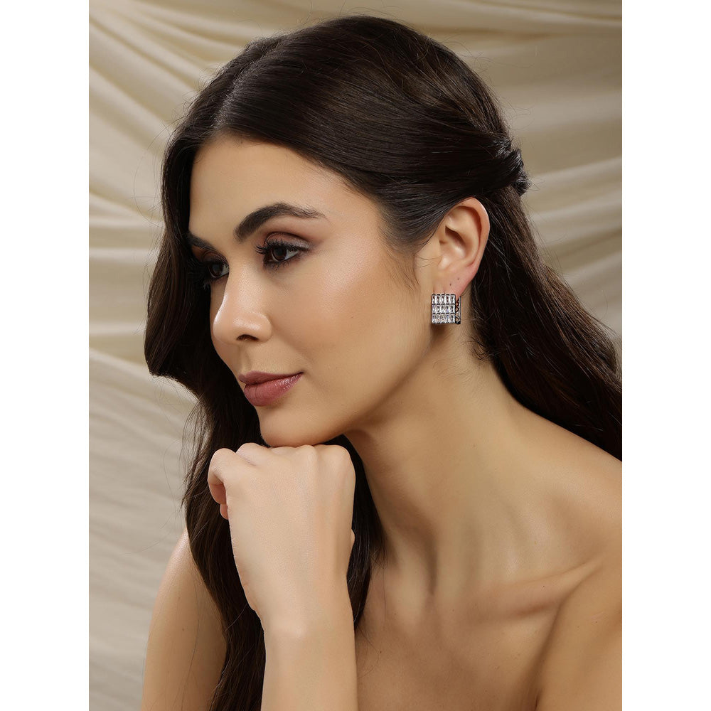 Ritu Singh Box Loop Hoop Earrings