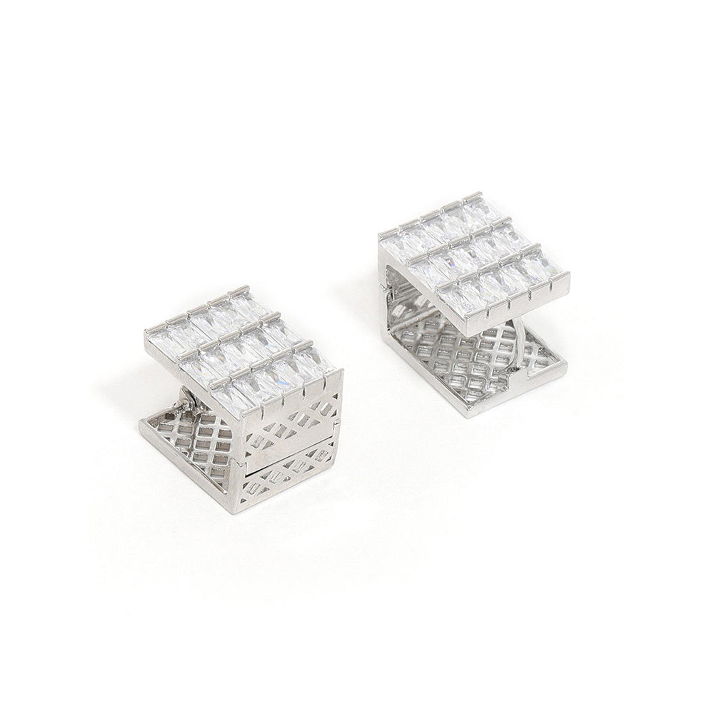 Ritu Singh Box Loop Hoop Earrings