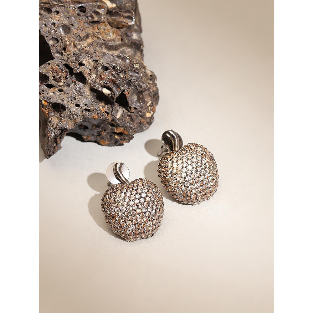Ritu Singh Apple Champagne Studs Earrings
