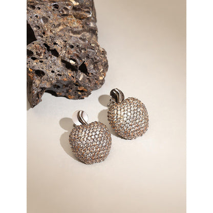 Ritu Singh Apple Champagne Studs Earrings