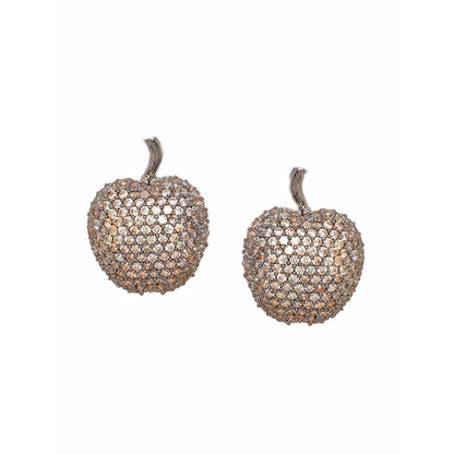 Ritu Singh Apple Champagne Studs Earrings