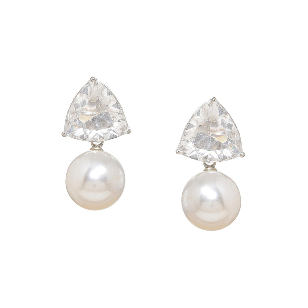 Ritu Singh Crystal Studs Drop Earrings
