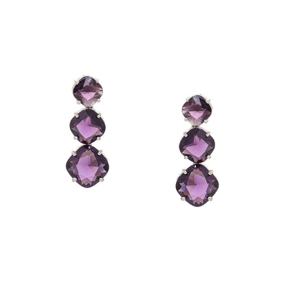 Ritu Singh Purple Drop Earrings