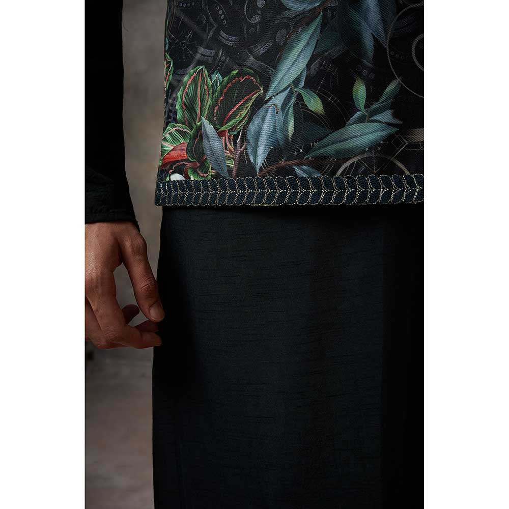 Rivaar by Rocky Star Green Signature Kurta with Pant and Nehru Jacket (Set of 3)