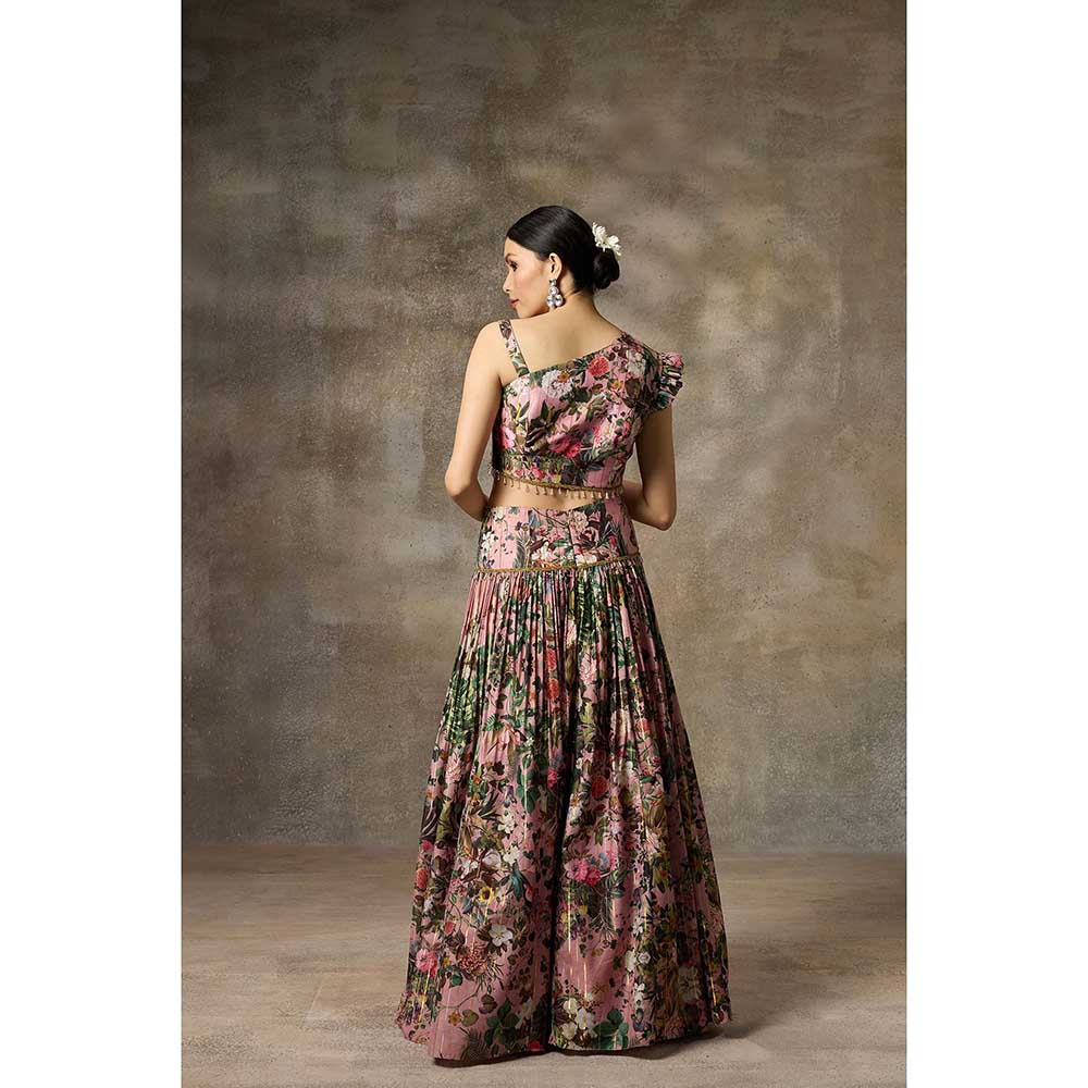 Rivaar by Rocky Star Pink Printed Lehenga with Blouse (Set of 2)