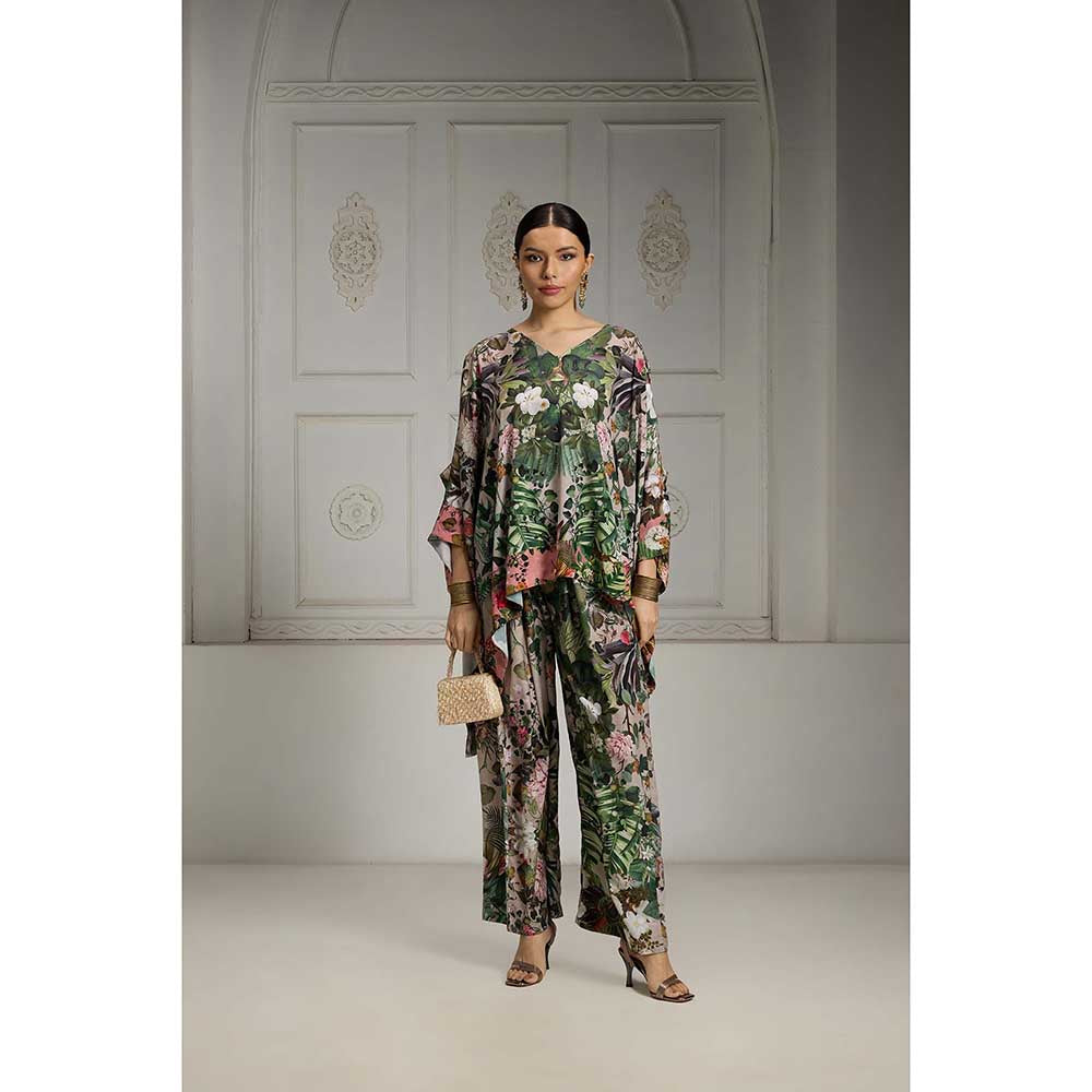 Rivaar by Rocky Star Multi-Colour Botanical Printed Co-Ord (Set of 2)