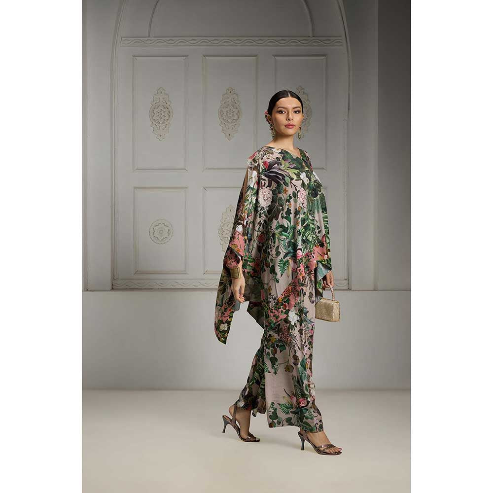 Rivaar by Rocky Star Multi-Colour Botanical Printed Co-Ord (Set of 2)