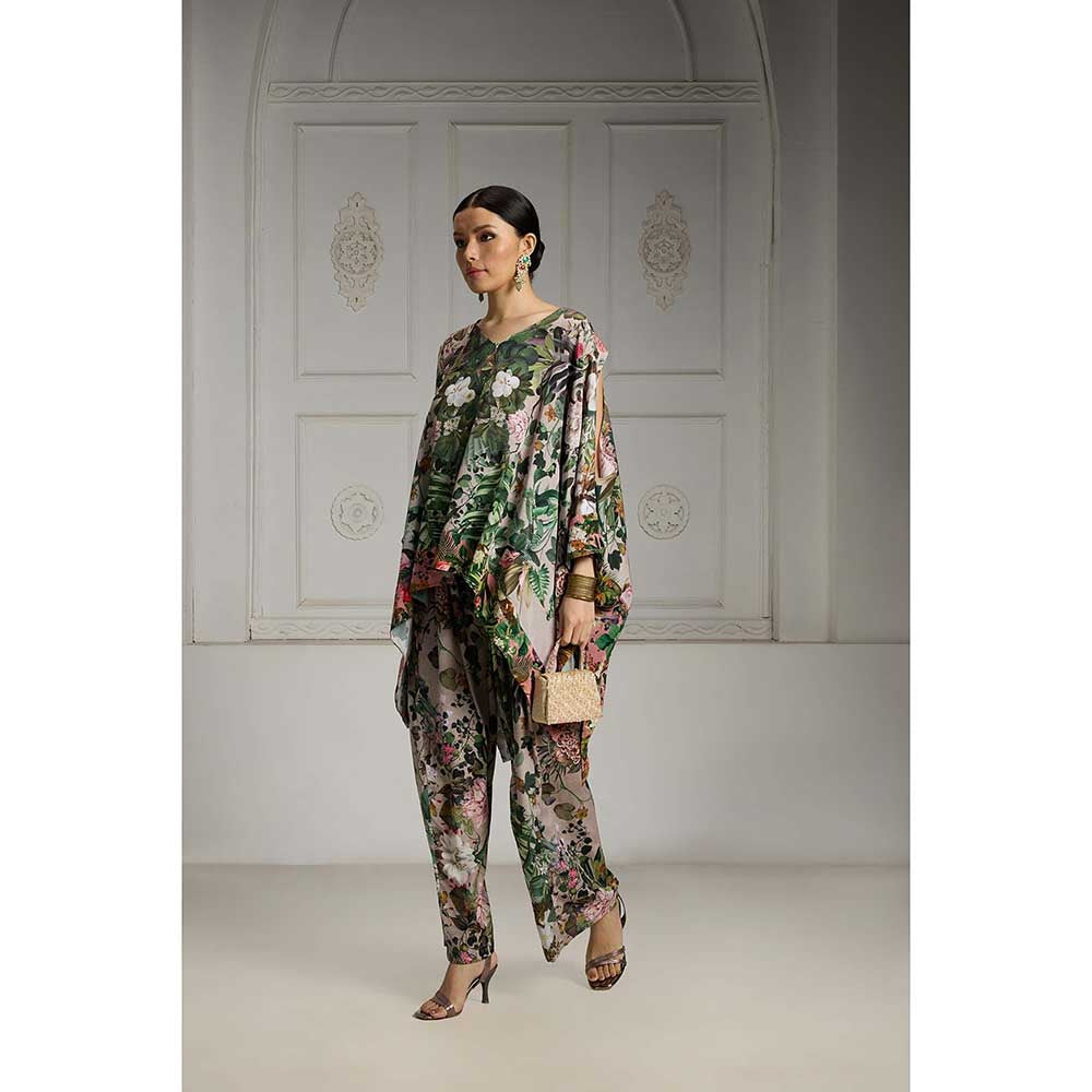 Rivaar by Rocky Star Multi-Colour Botanical Printed Co-Ord (Set of 2)