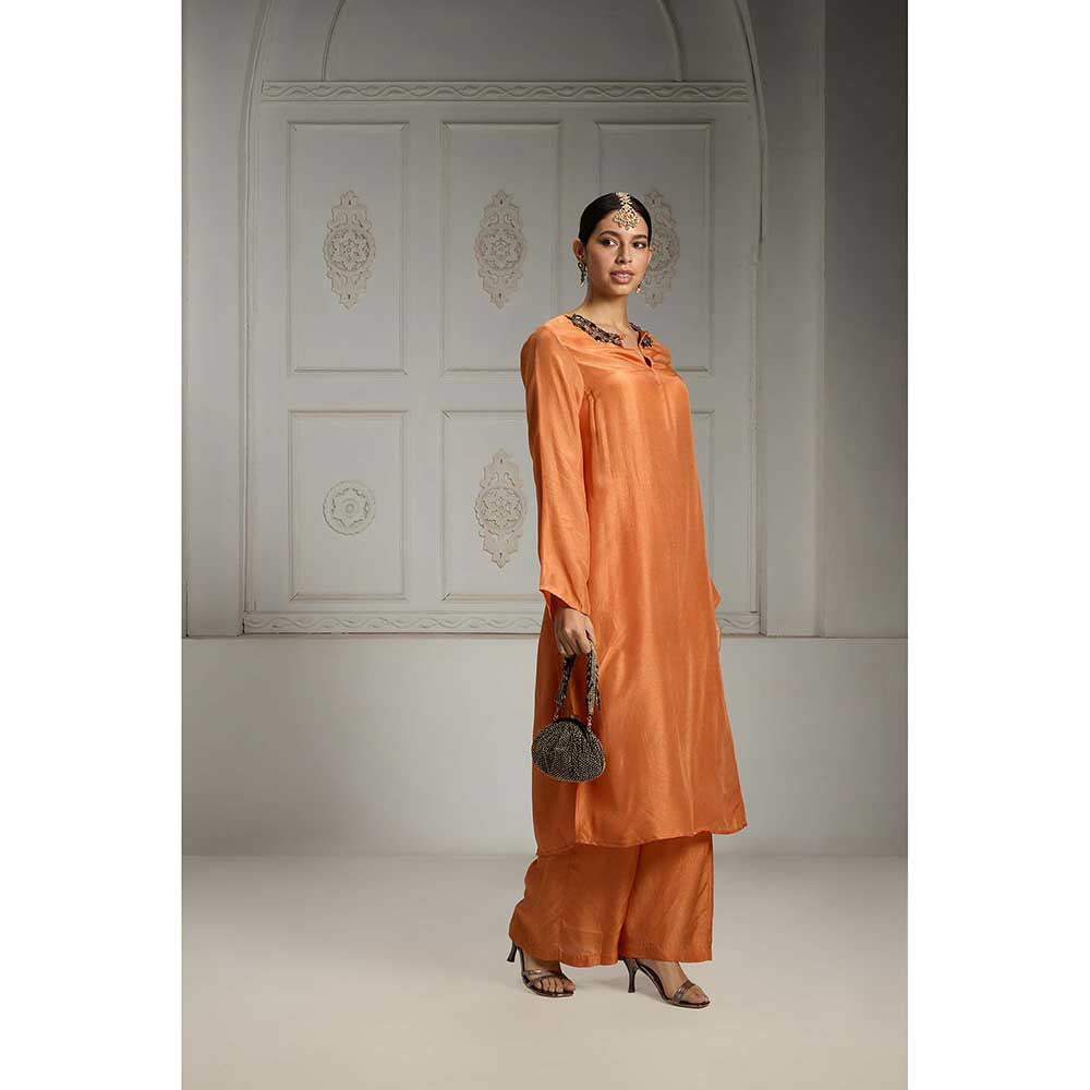 Rivaar by Rocky Star Orange Solid Co-Ord (Set of 2)