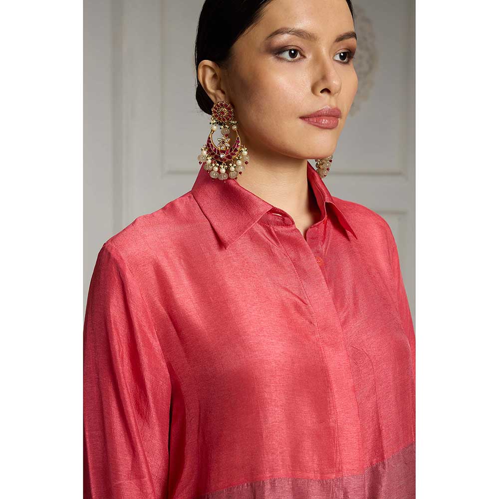 Rivaar by Rocky Star Pink Colour Blocked Co-Ord (Set of 2)