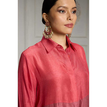 Rivaar by Rocky Star Pink Colour Blocked Co-Ord (Set of 2)