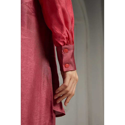 Rivaar by Rocky Star Pink Colour Blocked Co-Ord (Set of 2)