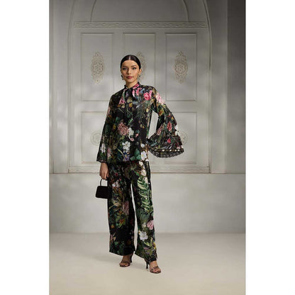 Rivaar by Rocky Star Black Botanical Printed Co-Ord (Set of 2)