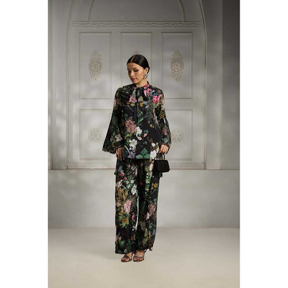 Rivaar by Rocky Star Black Botanical Printed Co-Ord (Set of 2)