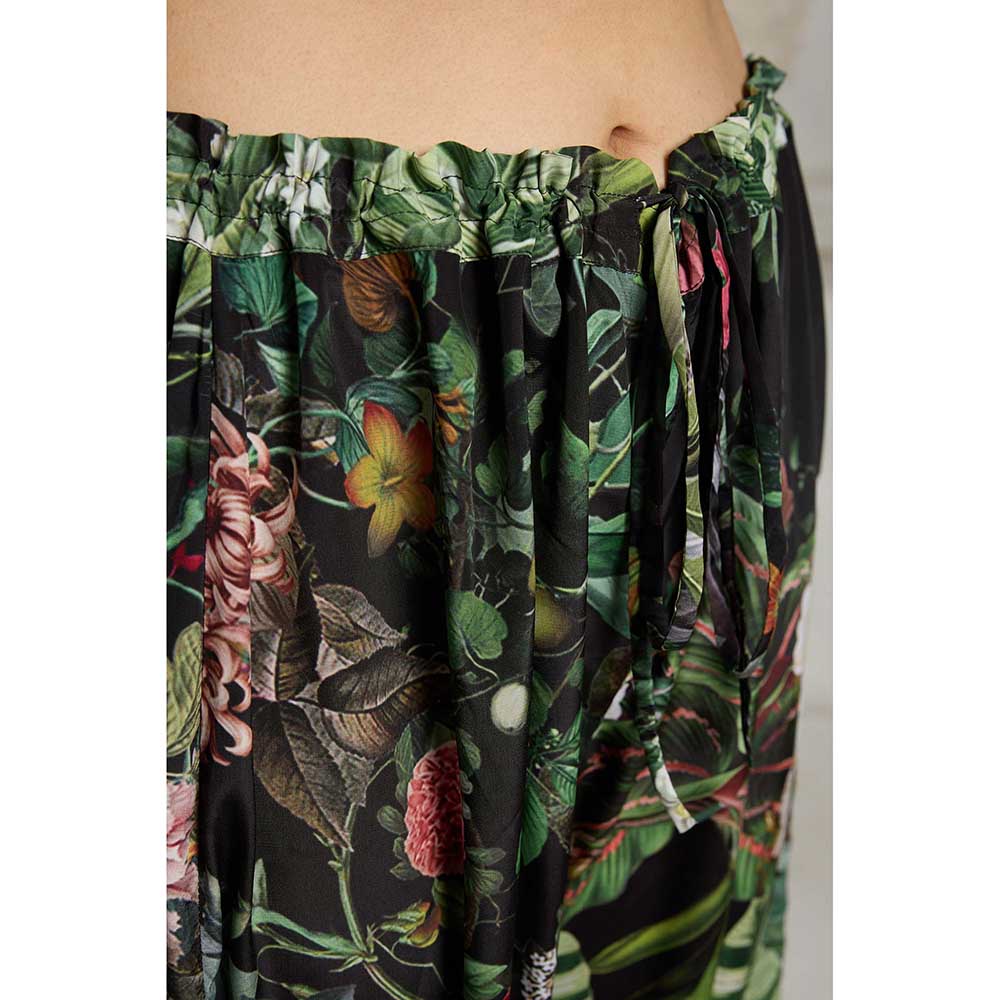 Rivaar by Rocky Star Black Botanical Printed Co-Ord (Set of 2)