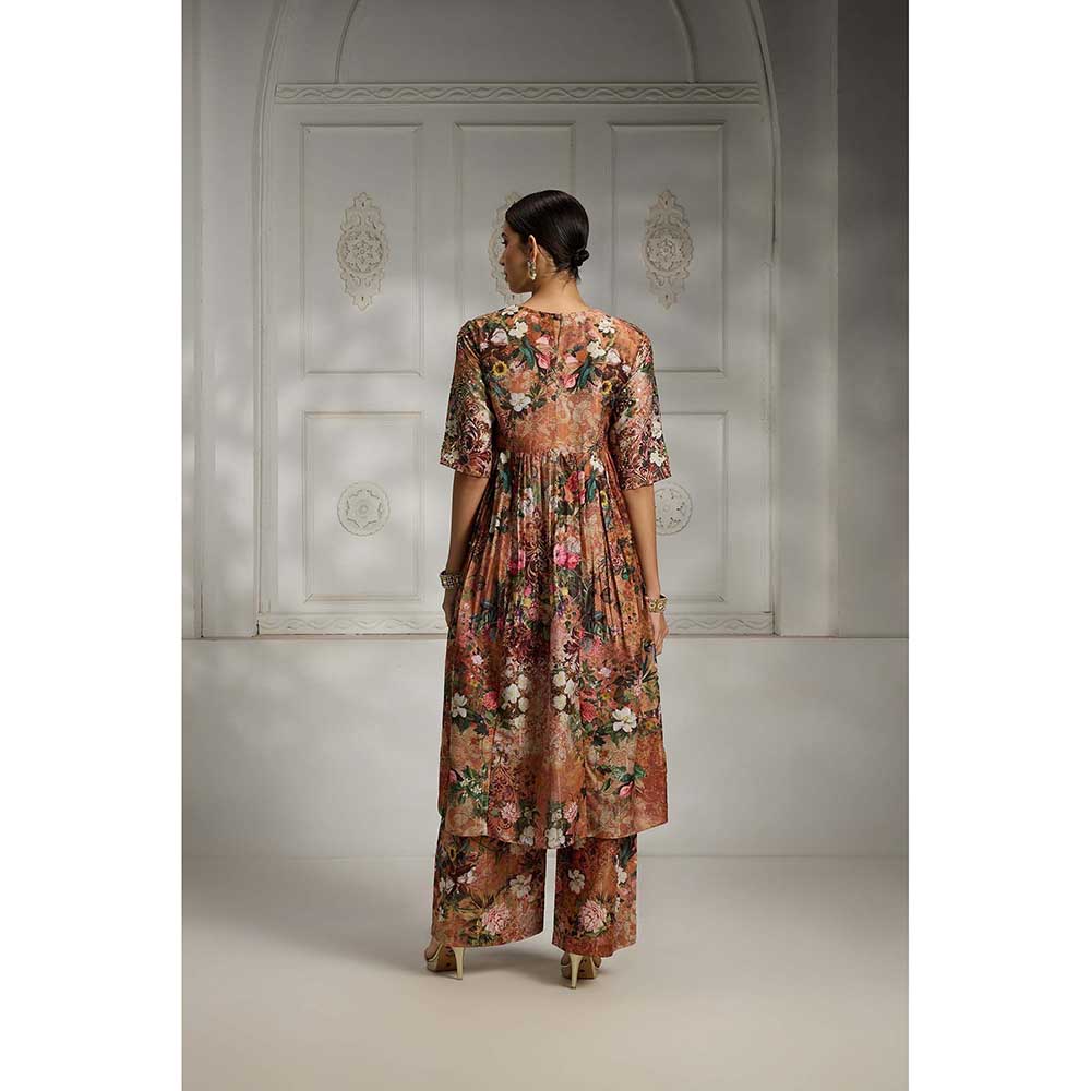 Rivaar by Rocky Star Rust Floral Printed Co-Ord (Set of 2)